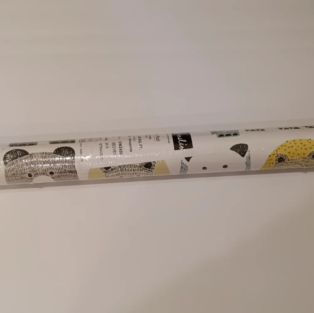 Dwell Studio x York Blue & Yellow Bears Sidewall Wallpaper